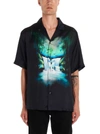 Off-white Waterfall-print Short-sleeved Shirt In Multicolor