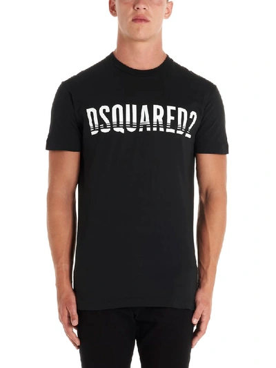 Dsquared2 Black Logo-print Cotton T-shirt