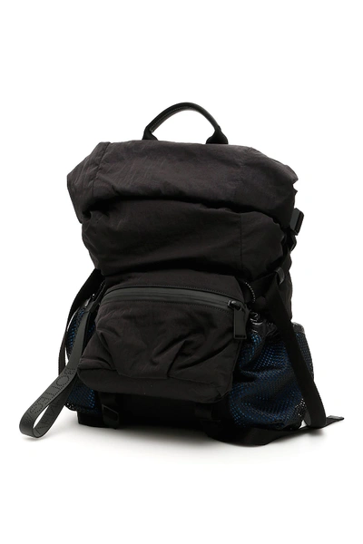 Bottega Veneta Small Fold-top Technical Backpack In Ne Ne Pri Blue