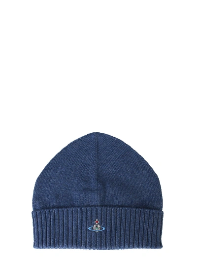 Vivienne Westwood Blue Wool Hat