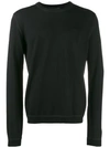 Prada Classic Crewneck Sweater In Black