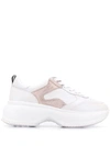 HOGAN HOGAN MAXI ACTIVE PLATFORM TRAINERS - 白色