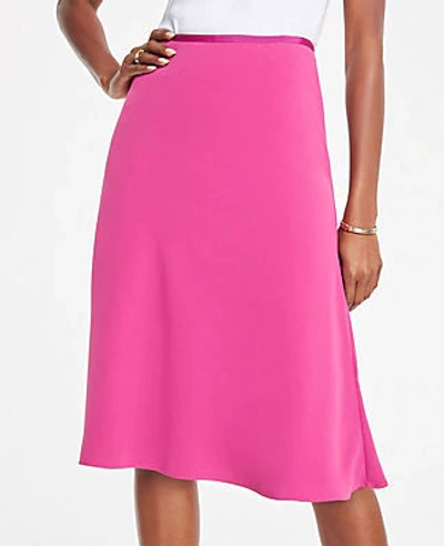 Ann Taylor Petite A-line Skirt In Delicate Magenta