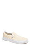 Vans Brushed Twill Classic Slip-on Sneaker In White