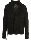 ALANUI FISHERMAN ICON CARDIGAN BLACK