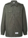 GIVENCHY Cotton And Linen Military Shirt,BM60B51Y6B SS19