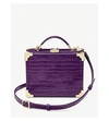 ASPINAL OF LONDON Trunk mini crocodile-embossed leather clutch bag