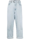 BRUNELLO CUCINELLI belted wide-leg jeans