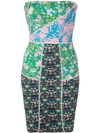Cynthia Rowley Wavey Neoprene Tube Dress In Multicolour