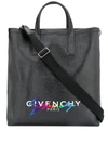 GIVENCHY GIVENCHY LOGO托特包 - 黑色