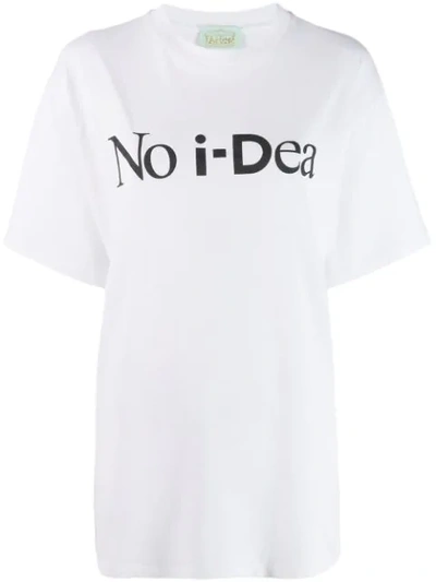 Aries 'no I-dea' T-shirt In White