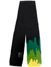 PRADA INTARSIA KNIT SCARF