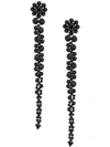 Simone Rocha Pendant Drop Earrings In Black