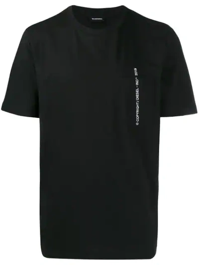 Diesel Copyright T-shirt - 黑色 In Black