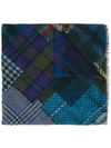 ETRO patchwork check scarf