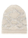 ERMANNO SCERVINO EMBROIDERED BEANIE HAT