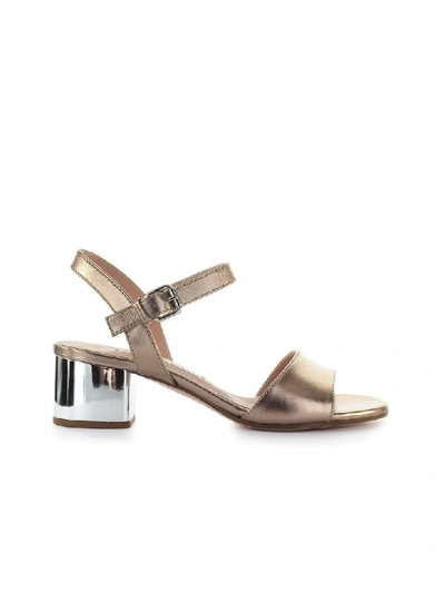 Roberto Festa Divina Copper Mid-heeled Sandal In Pink