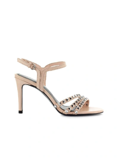 Ash Hello Heeled Studded Sandals - Powder Pink