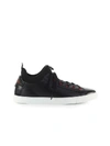 DSQUARED2 TECHNO NEW TENNIS LEATHER AND NEOPRENE SNEAKER,10983167