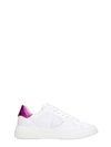 PHILIPPE MODEL TEMPLE trainers IN WHITE LEATHER,11002424