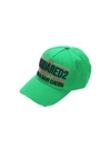 DSQUARED2 EMERALD GREEN BASEBALL CAP,10992204