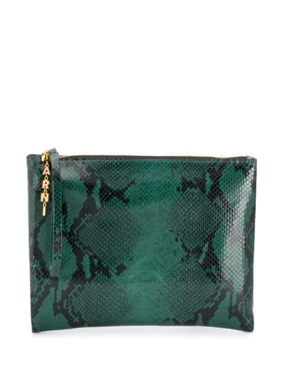 Marni Clutch Bag In Green