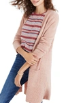 Madewell Kent Cardigan Sweater (regular & Plus Size) In Heather Carnation