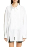 ALEXANDER WANG OVERSIZE TUXEDO SHIRT,1WC2191257