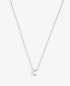 ANN TAYLOR PAVE STERLING SILVER INITIAL NECKLACE,518592