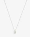 ANN TAYLOR PAVE STERLING SILVER INITIAL NECKLACE,518592