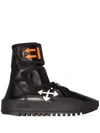 OFF-WHITE MOTO HIGH-TOP WRAP SNEAKERS