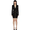 BALMAIN BALMAIN BLACK KNIT SHORT DRESS