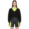 ALEXANDER WANG T ALEXANDERWANG.T BLACK AND YELLOW BI-LAYER jumper