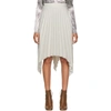 ACNE STUDIOS ACNE STUDIOS GREY PLEATED SUITING SKIRT