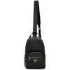 PRADA PRADA BLACK TRAVEL BACKPACK