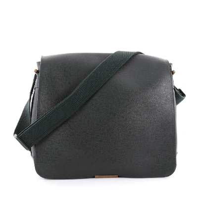 Pre-owned Louis Vuitton Messenger Viktor Taiga Dark Green