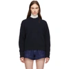 CHLOÉ CHLOE NAVY WOOL AND CASHMERE jumper