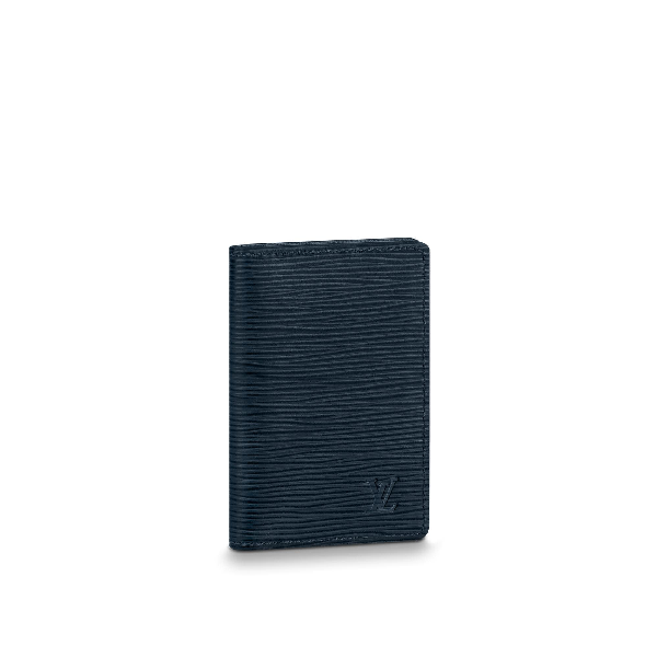 Pre-Owned Louis Vuitton Pocket Organizer Epi/monogram Patchwork Blue/brown | ModeSens