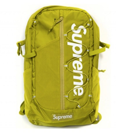 Pre-owned Supreme  Ss17 Backpack Acid Green