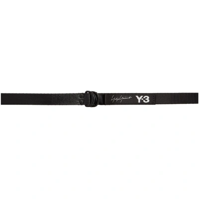 Y-3 Logo Industrial Belt In Black