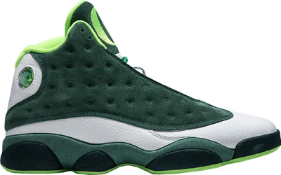 Pre-owned Jordan  13 Retro Oregon Ducks Pe In Green/white-lucky Green