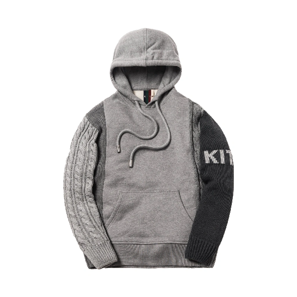 パーカー kith  Adam combo knit pullover XS Pre-owned Kith Adam Combo Knit Pullover Tonal Grey | ModeSens