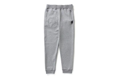 Pre-owned Bape Double Knit Slim Sweat Pants Pants Gray