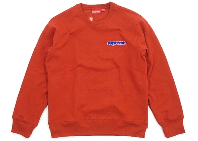 Pre-owned Supreme Connect Crewneck Sweatshirt Rust | ModeSens 