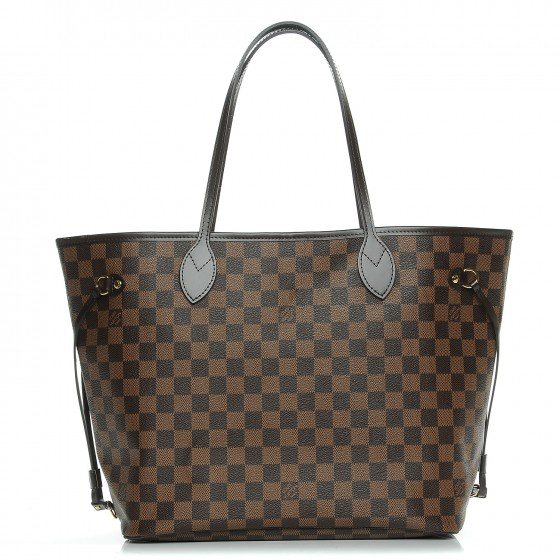 Pre-Owned Louis Vuitton Neo Neverfull Damier Ebene (without Pouch) Mm Rose Ballerine Lining ...