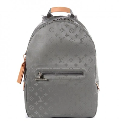 Pre-owned Louis Vuitton  Backpack Monogram Titanium Pm Grey