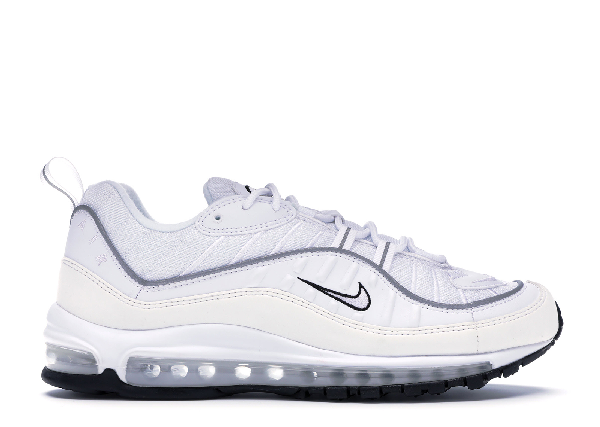 air max 98 white reflect silver