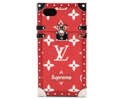 Pre-owned Supreme Louis Vuitton X  Iphone 7 Eye Trunk Red