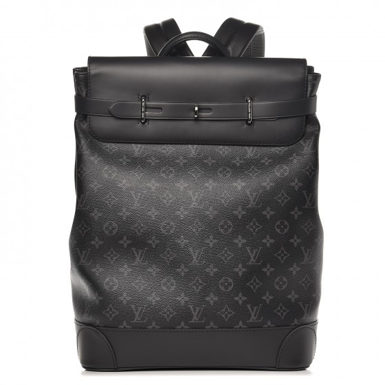 Pre-Owned Louis Vuitton Steamer Backpack Monogram Eclipse In Black/grey | ModeSens