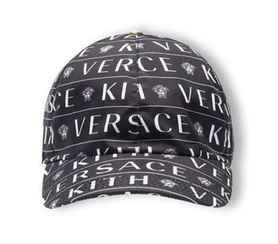 Pre-owned Kith  X Versace Monogram Cap Black